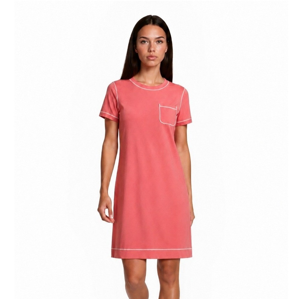 Tuckernuck Active Dress Women's Size Small Coral Pink Contrast Piping Golf